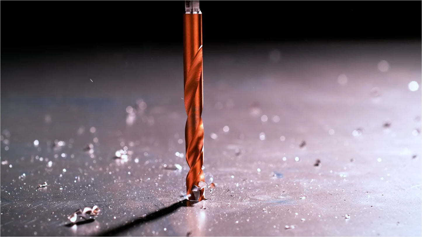 Satz mit 10 SHOCKWAVE HSS-G TIN RED HEX Milwaukee HSS-G TIN BITS