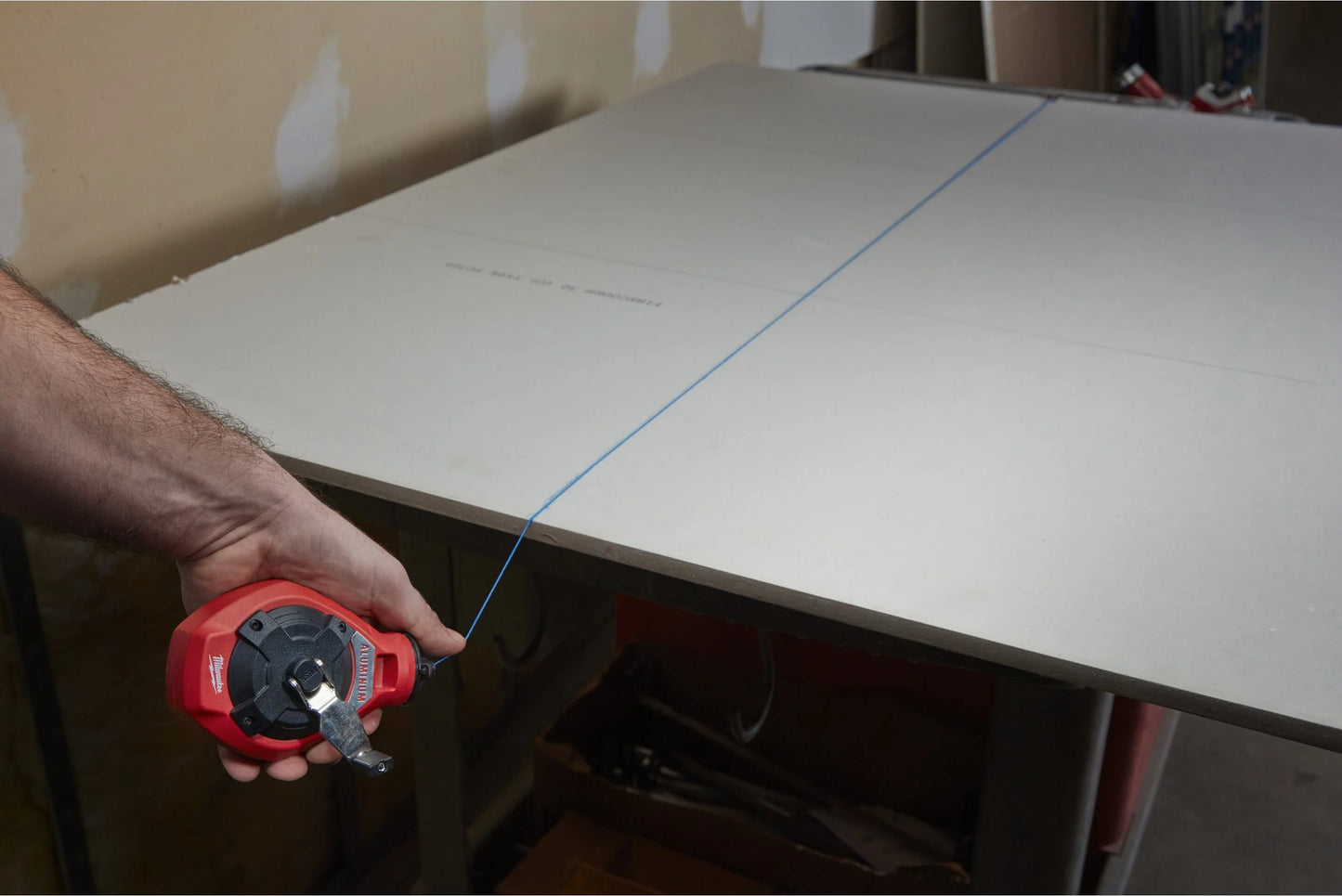 30m dünnes Seil mit blauer Milwaukee-Kreide