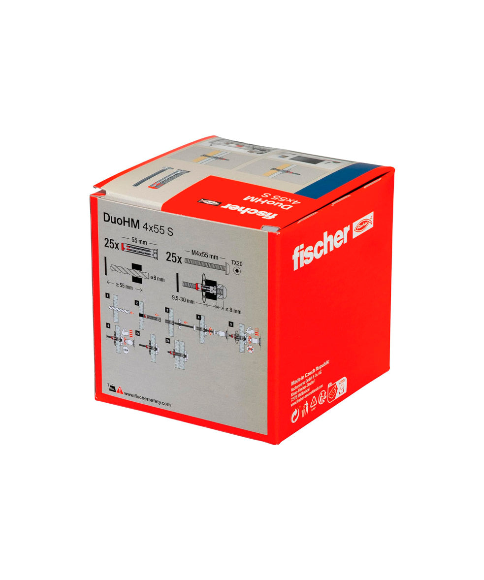 DuoHM S TX Fischer Dübelbox 25 Stück