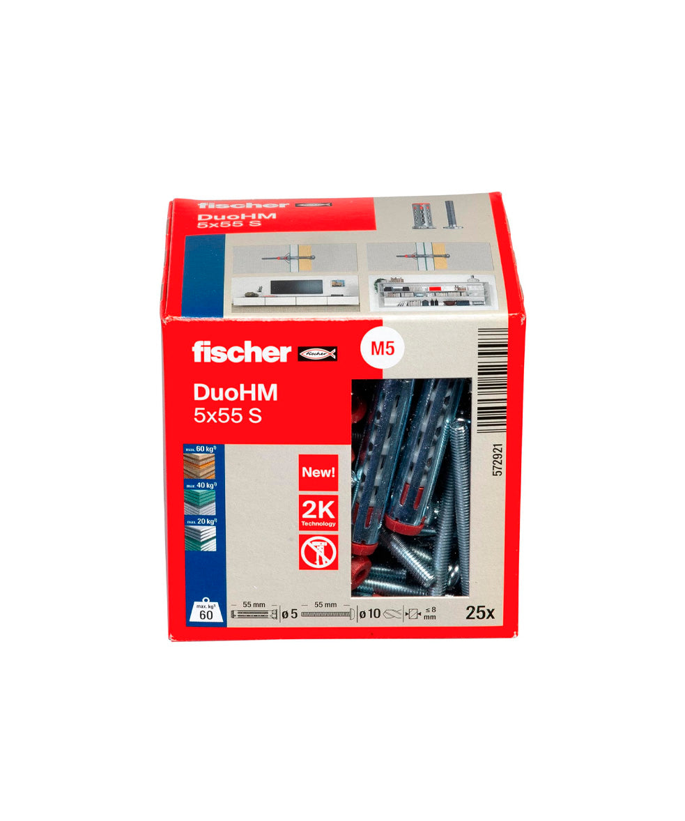 DuoHM S TX Fischer Dübelbox 25 Stück