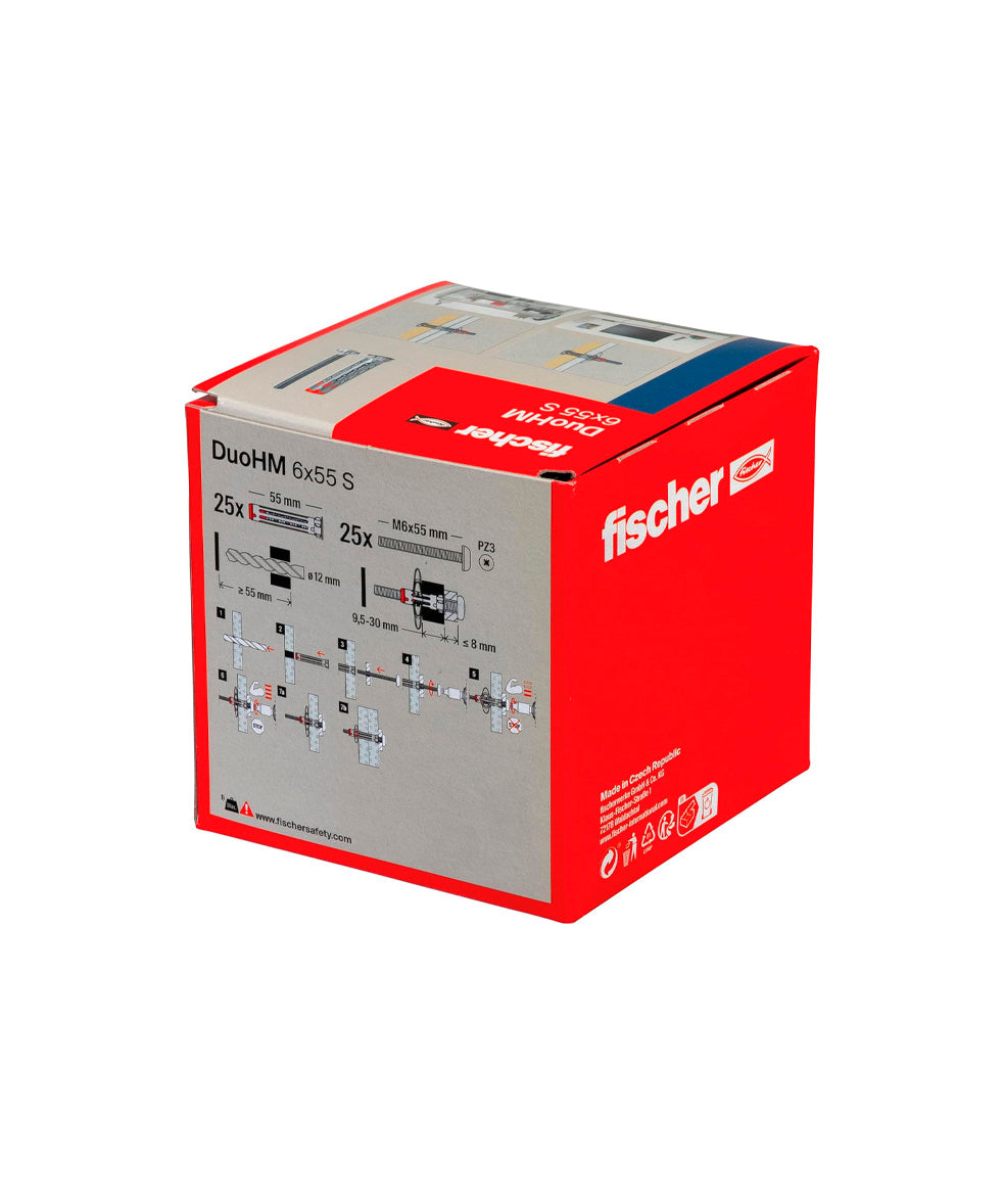 DuoHM S TX Fischer Dübelbox 25 Stück