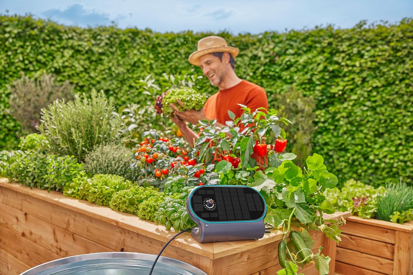 AquaBloom L Automatisches solarbetriebenes Bewässerungsset von Gardena 13330-20