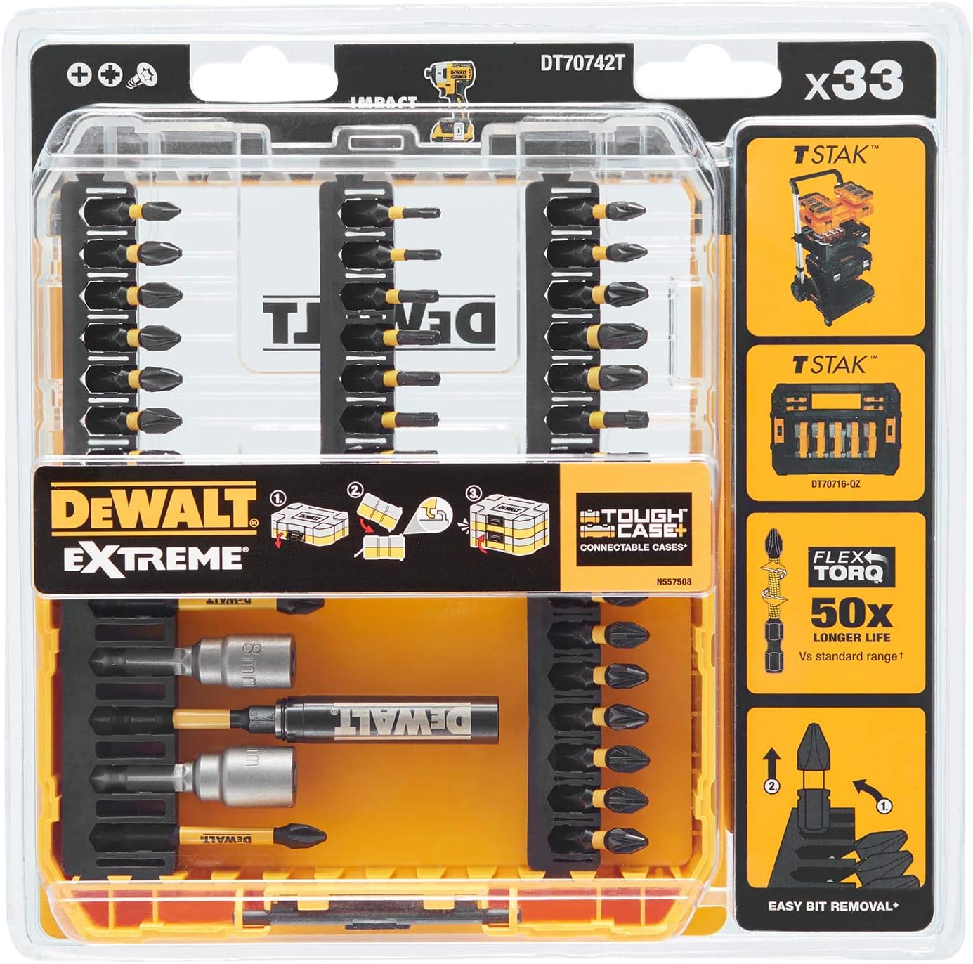 33-teiliges Schraubendreher-Set Dewalt DT70742T