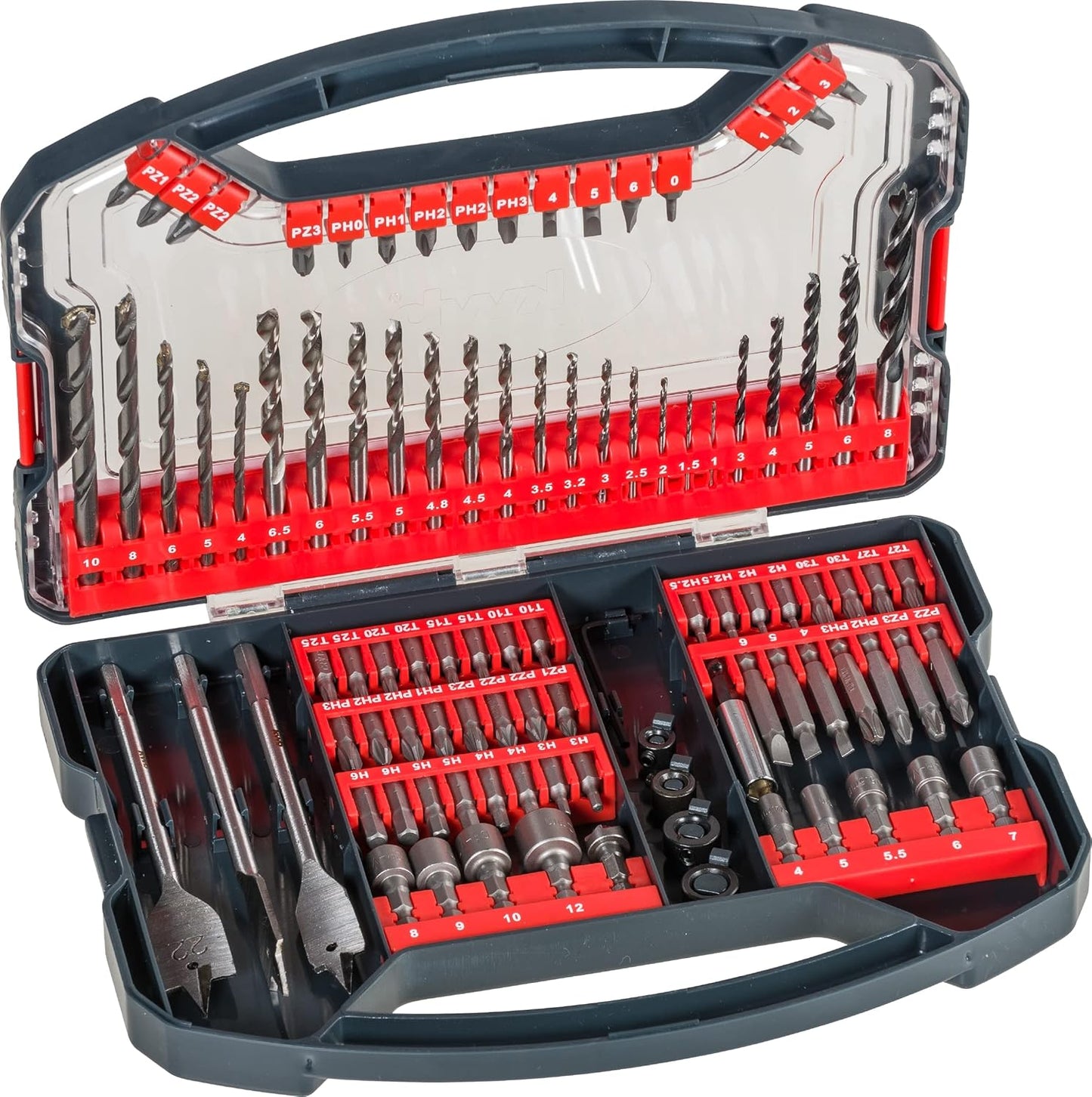 Satz 101Stück KWB Bohrer und Bits 49109110