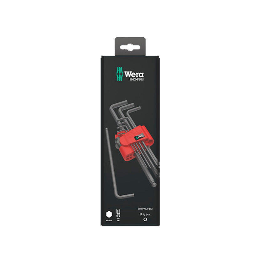 Wera BlackLaser Wera 022086 Satz mit 9 Inbusschlüsseln