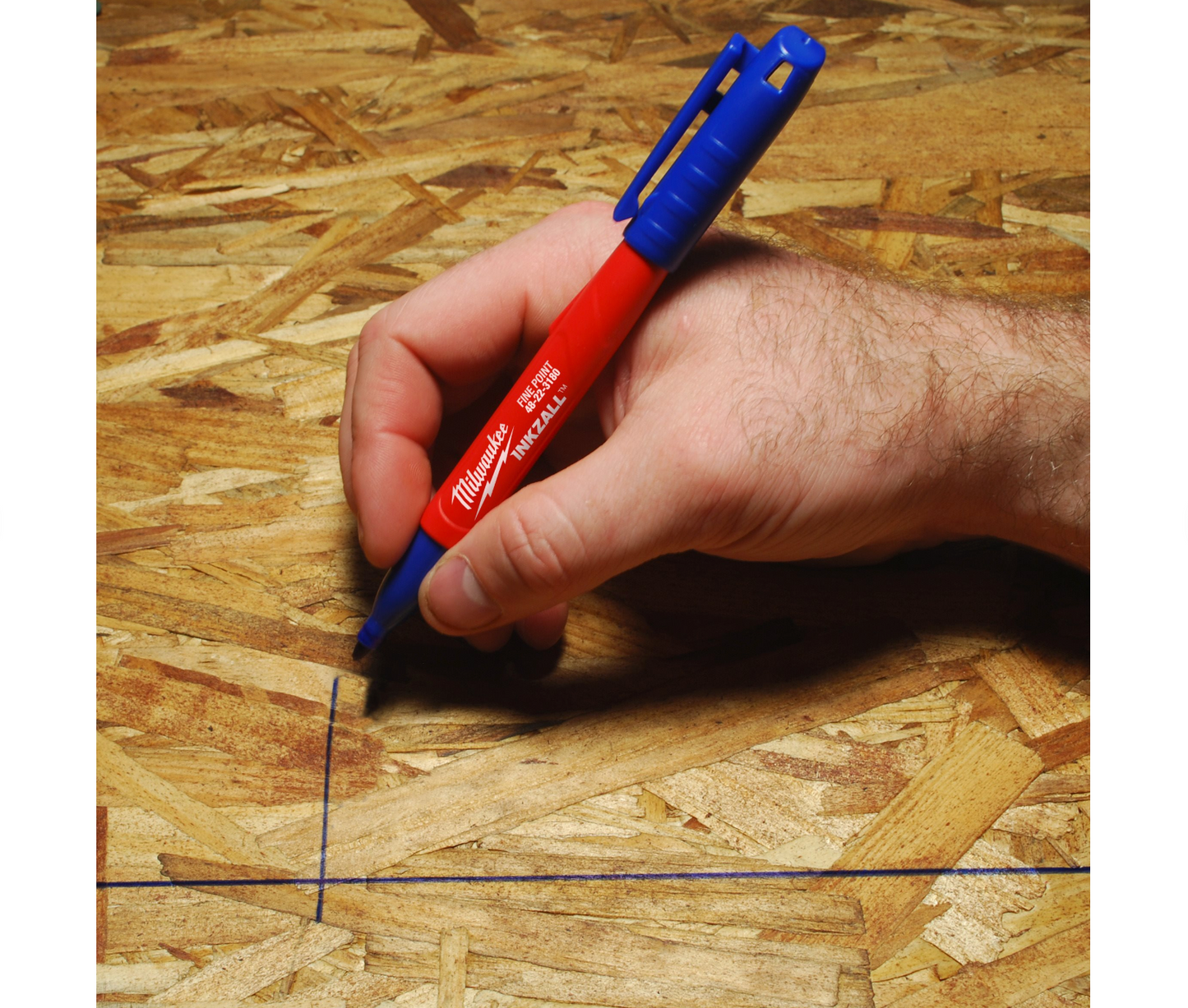 Marcador punta fina Azul INKZALL Milwaukee