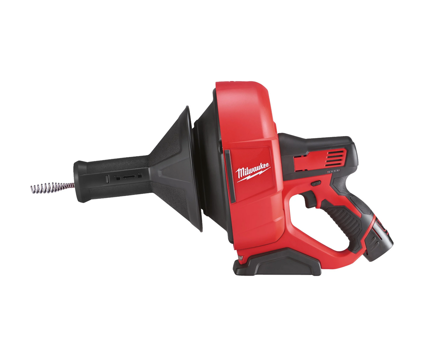 8mm Spulenstößel + 2bat 2Ah + Ladegerät + Milwaukee M12 BDC8-202C Transportschaufel