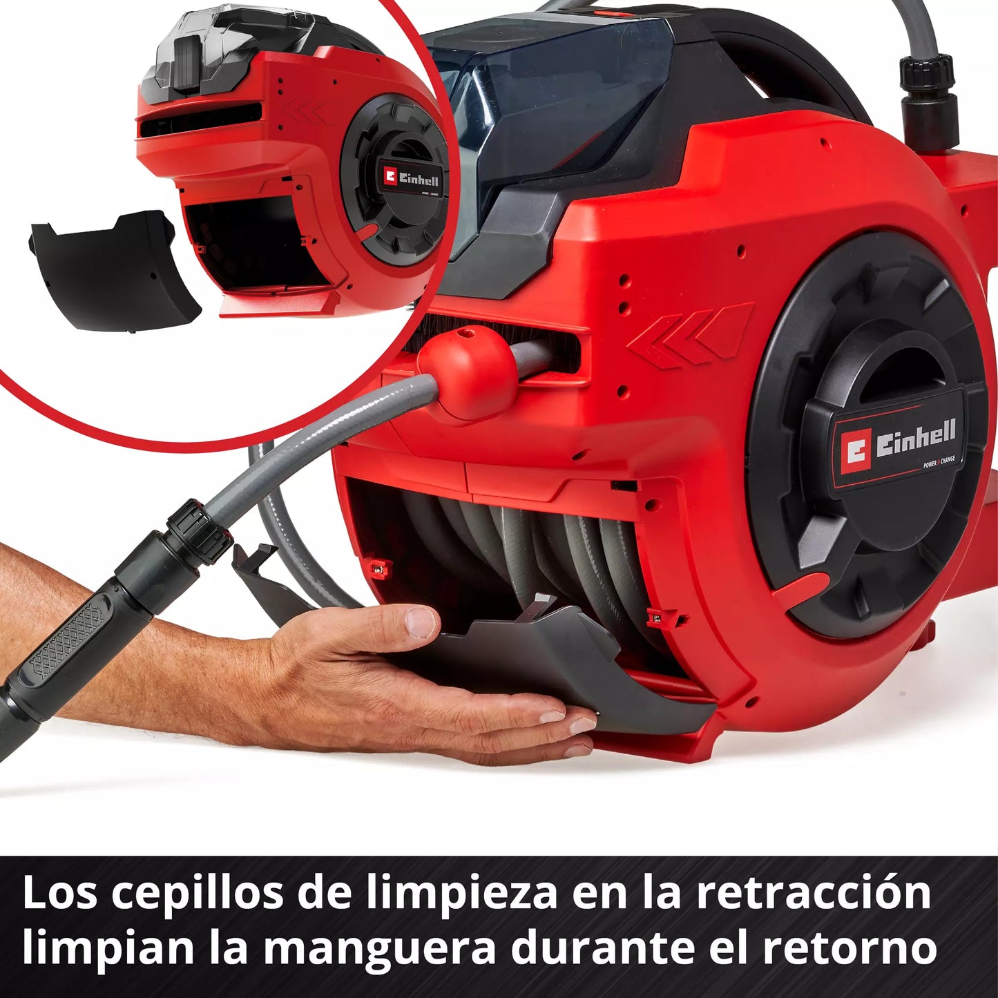 Enrollador de manguera a batería GE-HR 18/30 Li-Solo Einhell