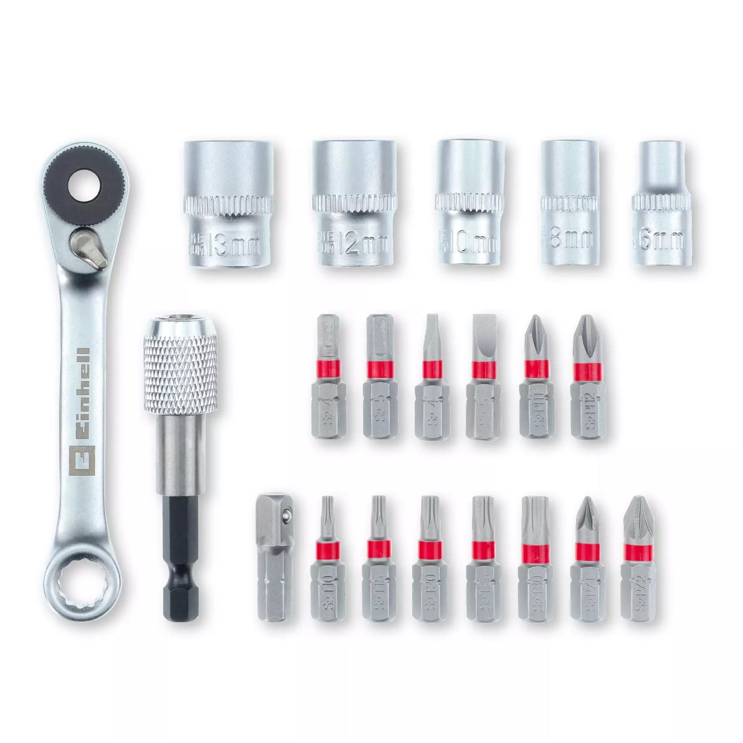 Einhell XS-CASE 21-teiliger LS-Bit- und Steckschlüsselsatz 49118683