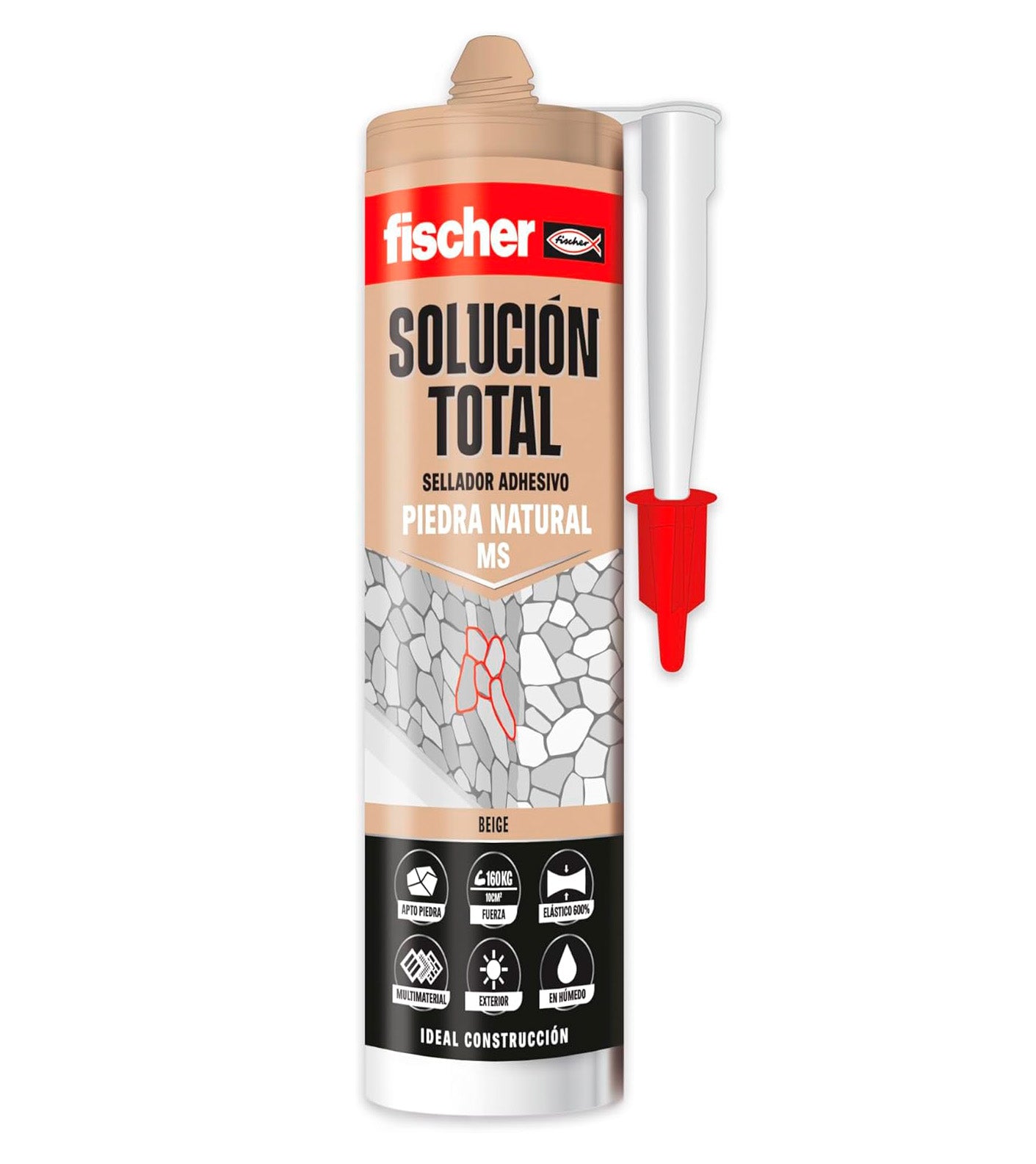 Cartucho Adhesivo Sellador Fischer Solucion Total Piedra Natural MS cartucho-adhesivo-sellador-fischer-solucion-total-piedra-natural-ms