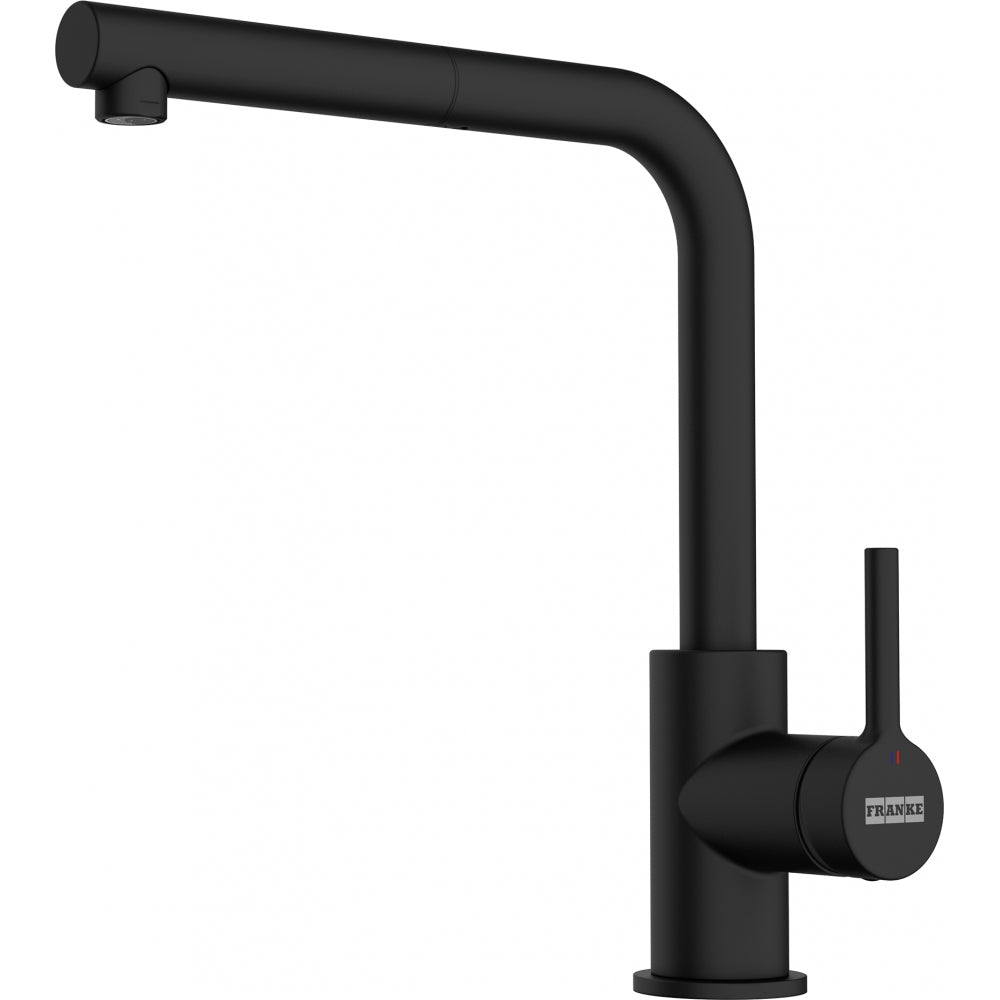 Grifo de cocina extraíble Lina L Pull Out Negro Mate Franke 115.0712.435