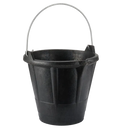 Cubo de caucho industrial 12L con asa metálica Bellota BKCIND12BM