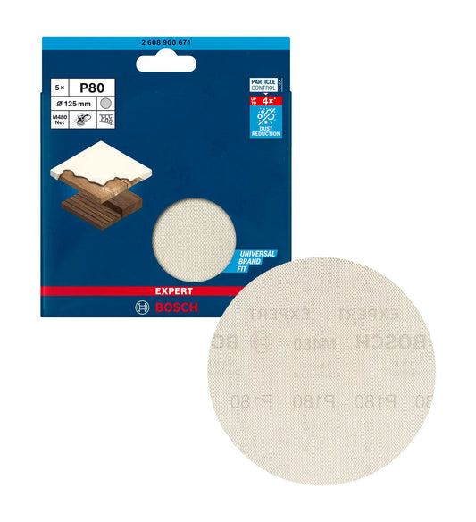 EXPERT M480 Schleifgitter 125 mm 80 g 5 Einheiten Bosch