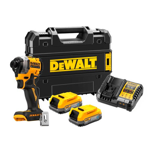 Dewalt DCF850E2T XR 18V ​​​​POWERSTACK kompakter bürstenloser Schlagschrauber