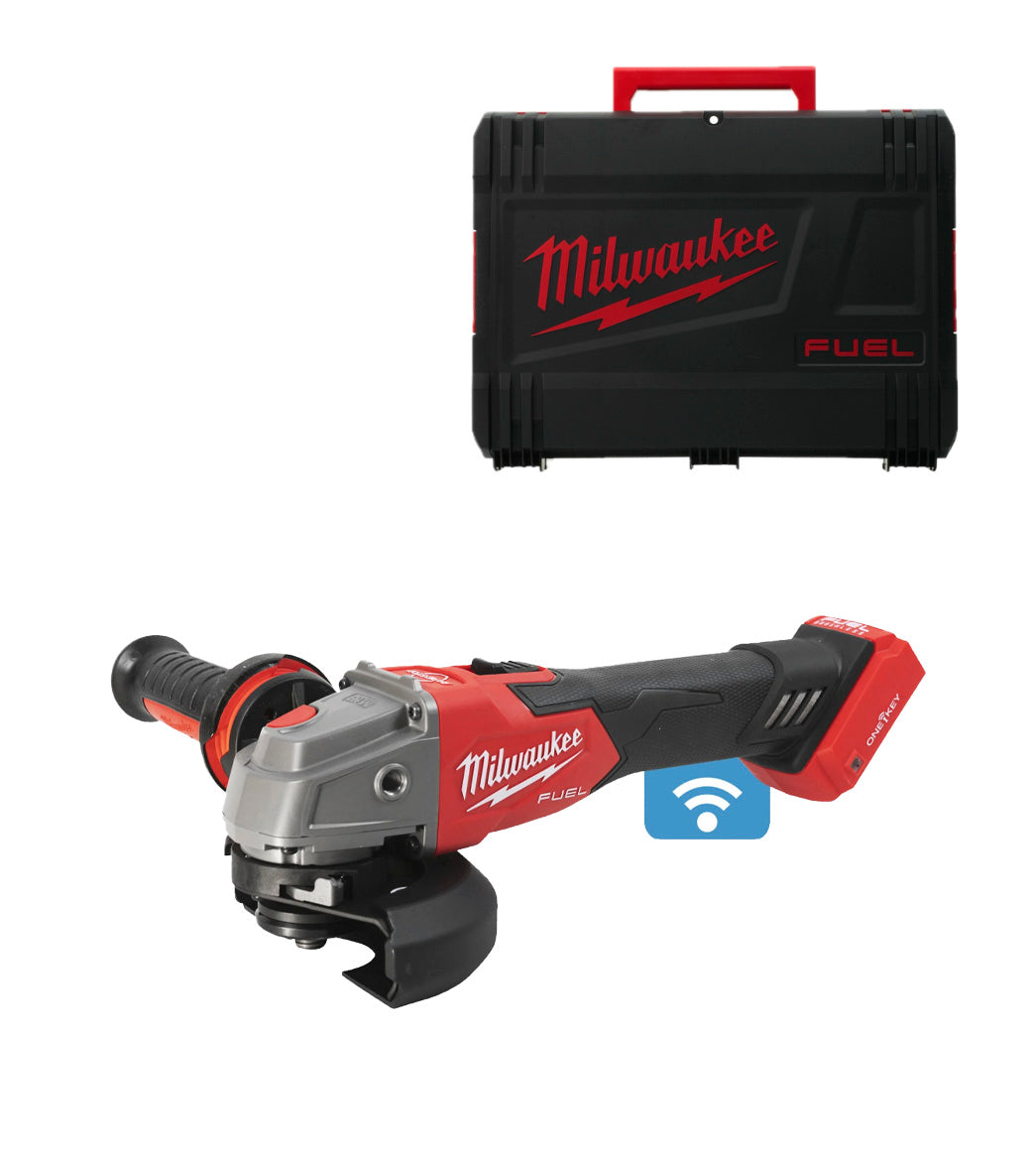 M18 125mm Fuel ONE-KEY Winkelschleifer mit Milwaukee M18 Koffer ONEFSAG125XB-0X