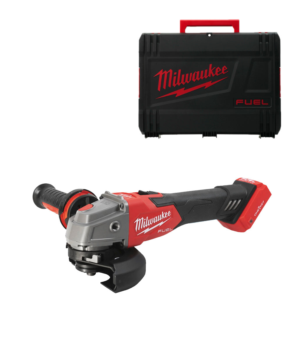 M18 125mm Fuel ONE-KEY Winkelschleifer mit Milwaukee M18 Koffer ONEFSAG125XB-0X