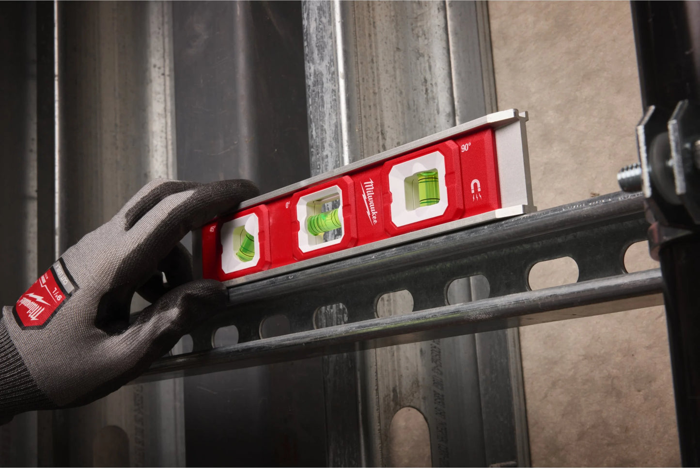 Torpedowasserwaage mit 3 Libellen, 25 cm, Milwaukee