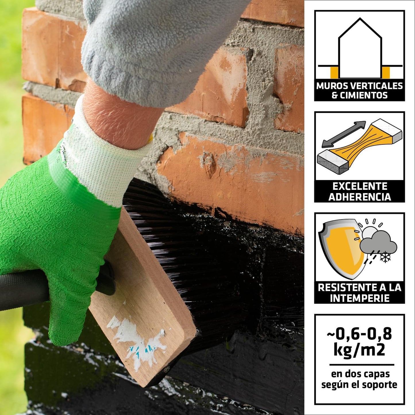 Emulsión bituminosa para imprimación de cimientos Igol-A 5kg Sika