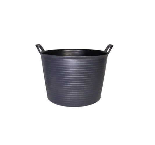 Schwarze Kunststofftragetasche Nº3 „FLEXTUB“ 40L Rubi