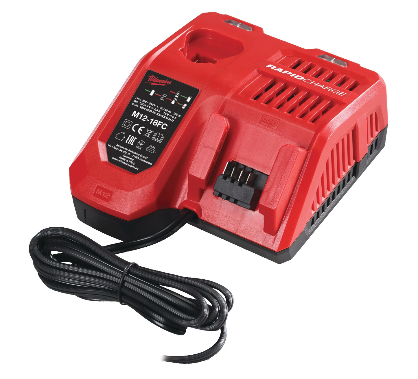 Powerpack Hammerbohrer + Schleifmaschine + 2bat 5Ah + Ladegerät Milwaukee mit 2 Koffern M18 FPP2E3-502X