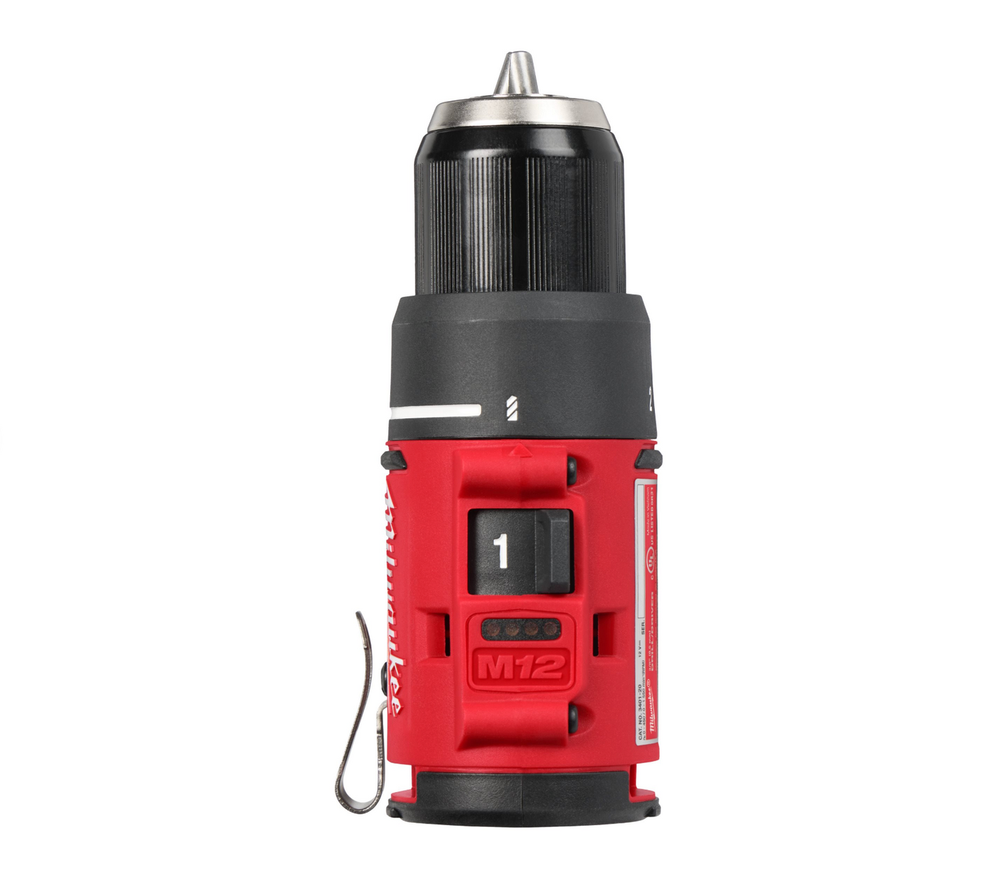 Taladro atornillador + 2bat 2.0Ah + Cargador + Maletín Milwaukee M12 BLDDRC-202C