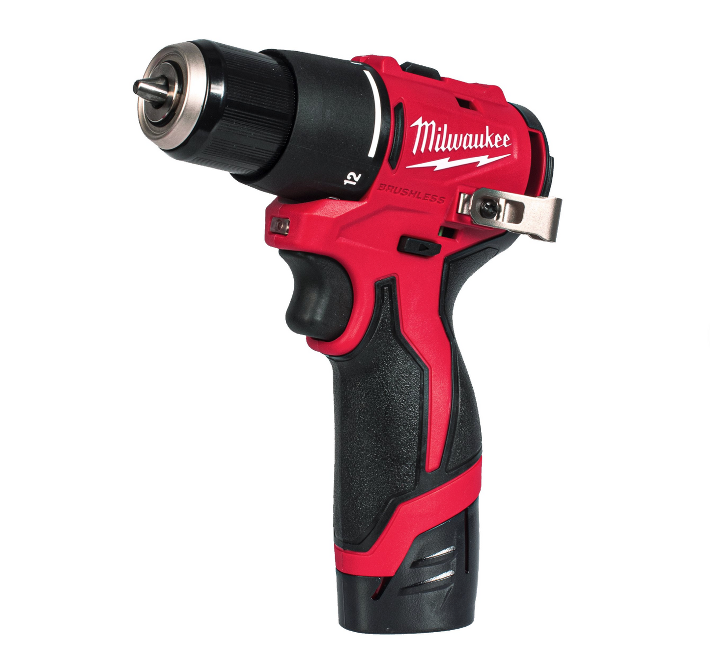Taladro percutor subcompacto M12 + Batería 2Ah + Cargador + Maletín Milwaukee M12 BLPDRC-202C