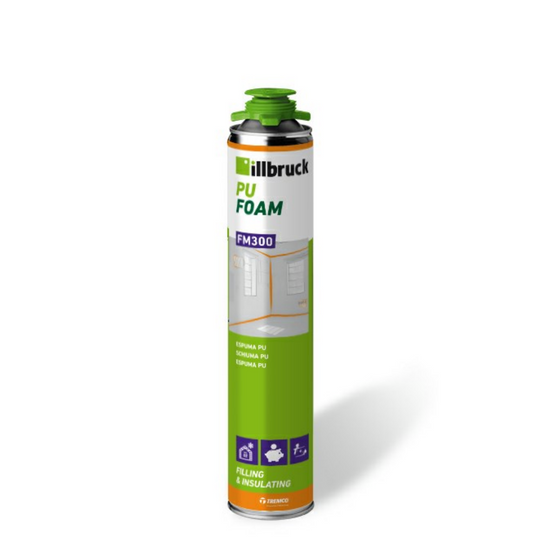 Karton mit 12 Stück PU-Schaumdosen „PU Foam PRO FM300“ 750 ml von Illbruck