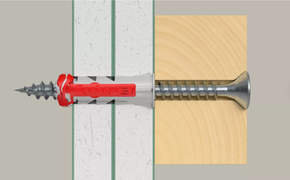 Duopower-Dübelset 8x40S + Fischer-Schrauben 50 Stück