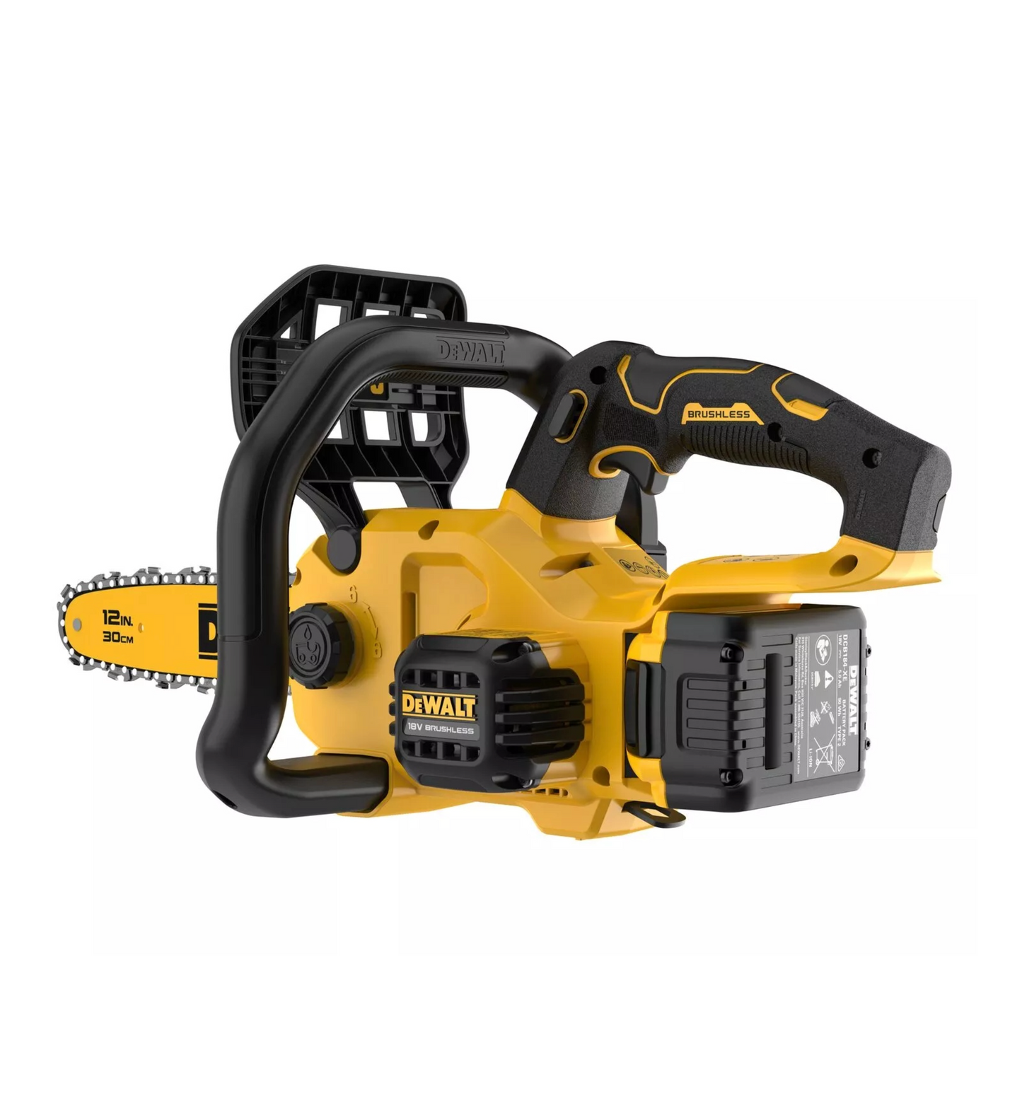 Dewalt XR 18V ​​​​30cm Kompakt-Kettensäge mit Akku und Ladegerät DCMCS565P1