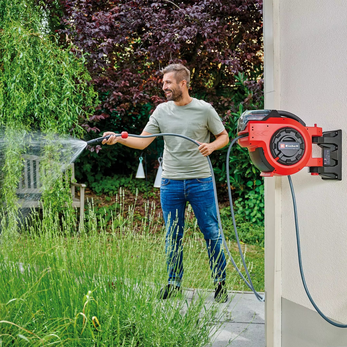 GE-HR 18/30 Li-Solo Batteriebetriebene Schlauchtrommel Einhell