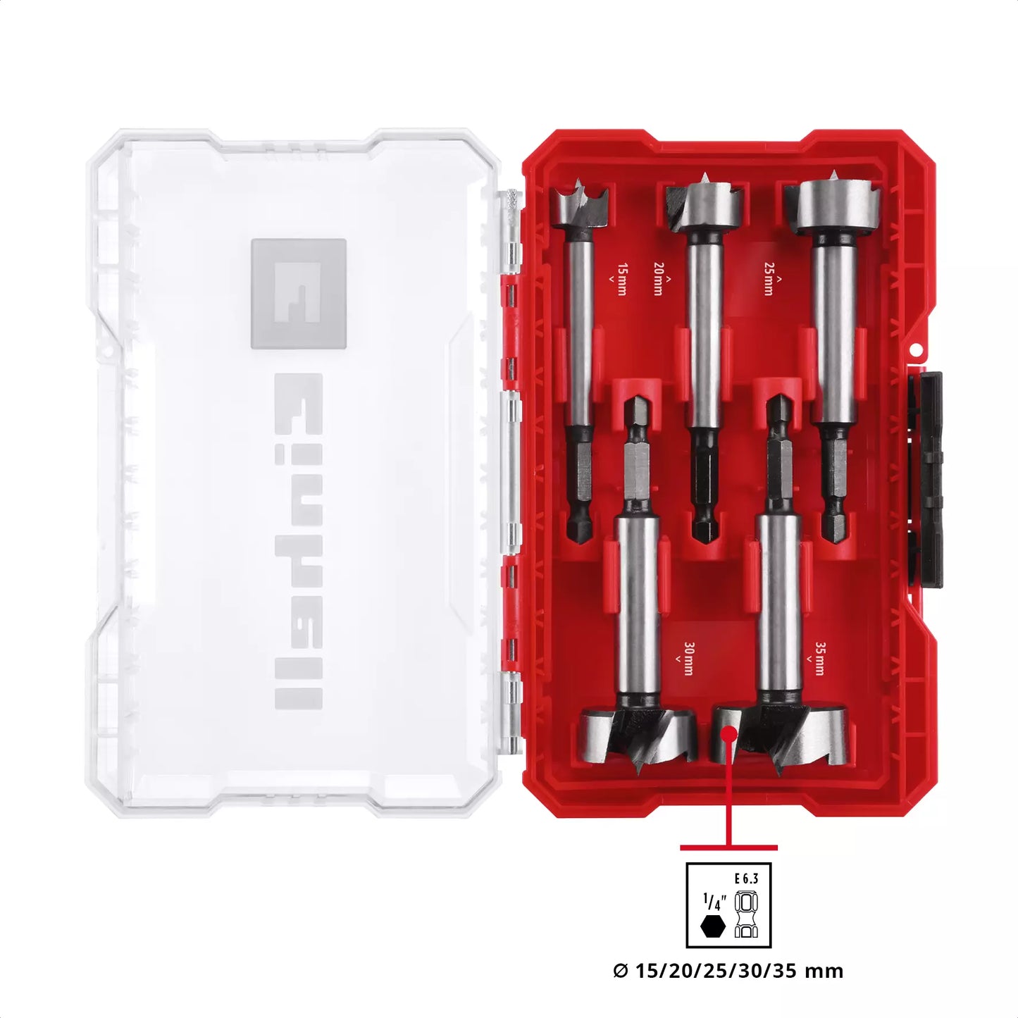 Juego de 5 brocas bisagra Einhell 49706003