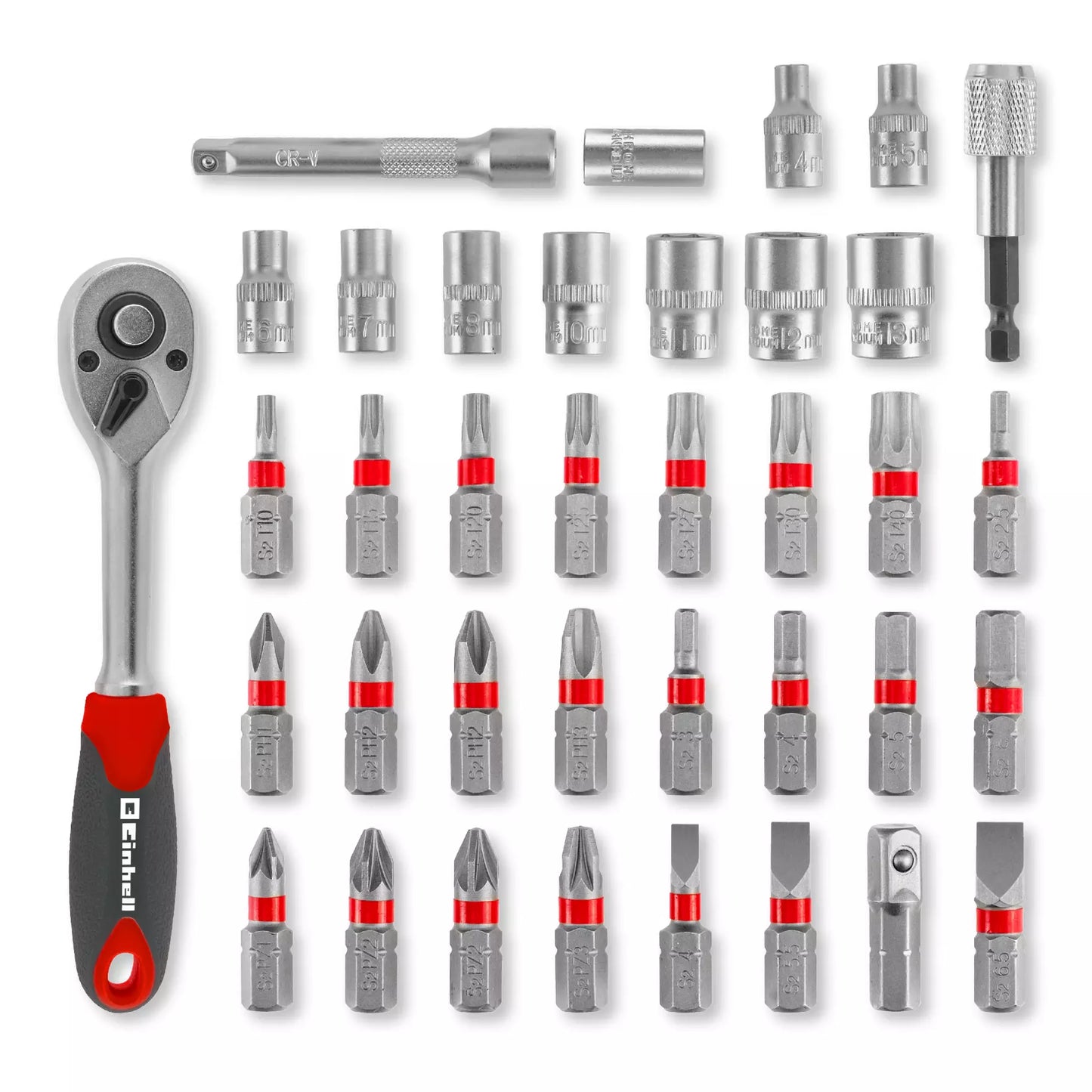 Einhell L-CASE Bit- und Steckschlüsselsatz L-CASE 37tlg. LS 49109022