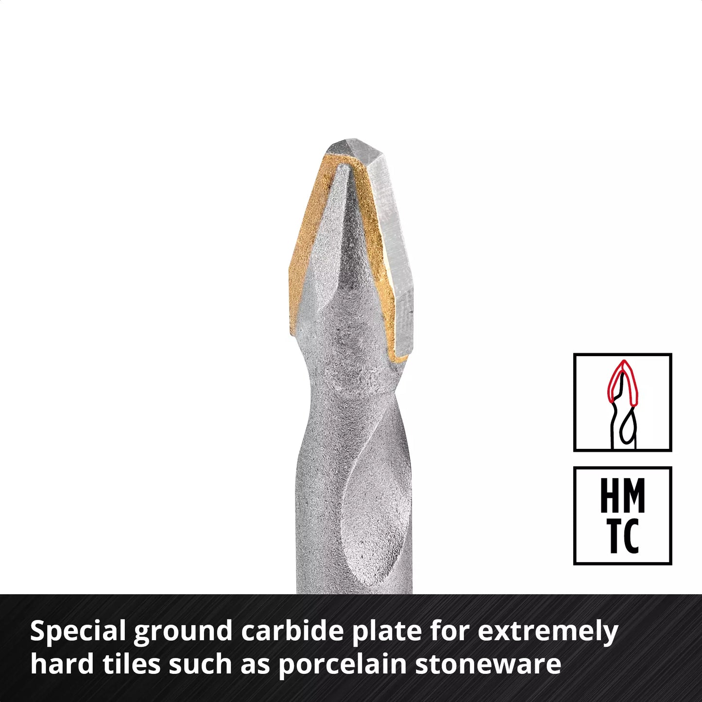 Einhell 4tlg. XS-CASE Porzellan-Fliesenbohrer-Set 49051404