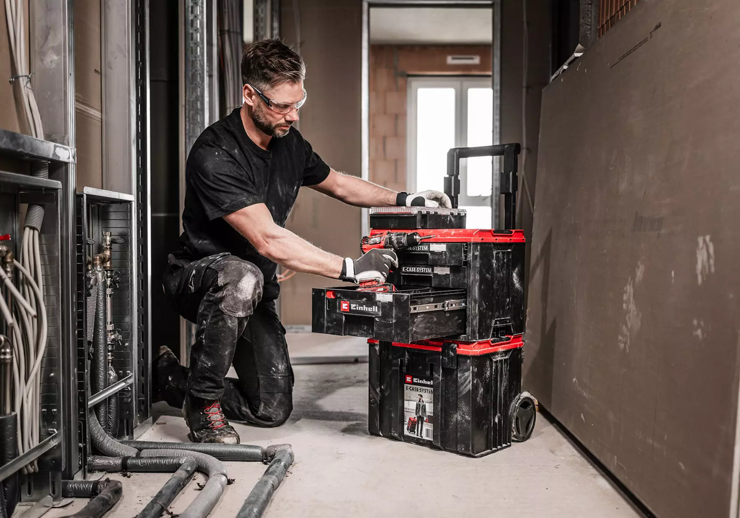 Einhell E-Case Schubladen-Organizer-Koffer mit Schubladen