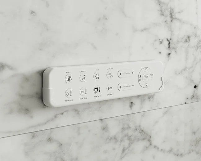 Japanische Toilette mit intelligenter Reinigung Mizubath Rada White Floor