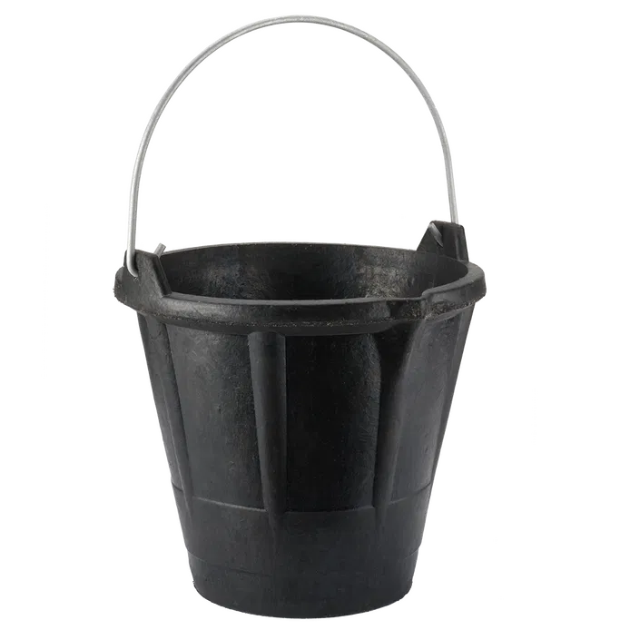 Industrieeimer aus Gummi 12L mit Metallgriff Bellota BKCIND12BM