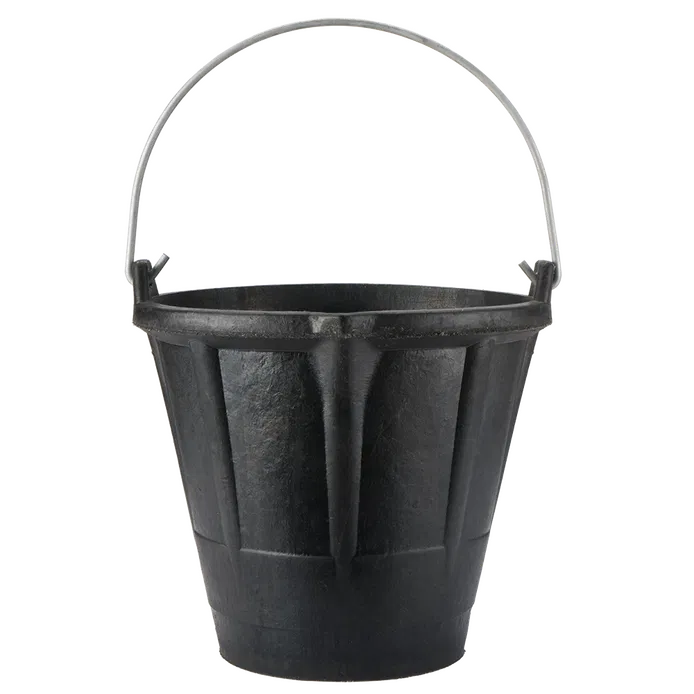 Industrieeimer aus Gummi 12L mit Metallgriff Bellota BKCIND12BM