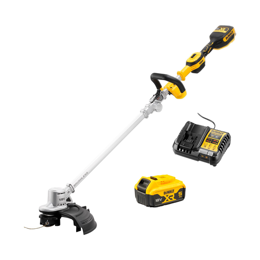 Dewalt DCMST561P1 XR 18V ​​36cm Rasentrimmer mit Klappgriff, inklusive Akku und Ladegerät